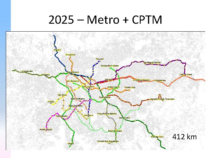2025 – Metro + CPTM 412 km 