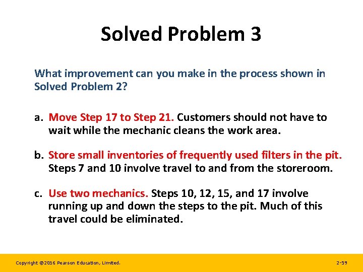 Solved Problem 3 What improvement can you make in the process shown in Solved