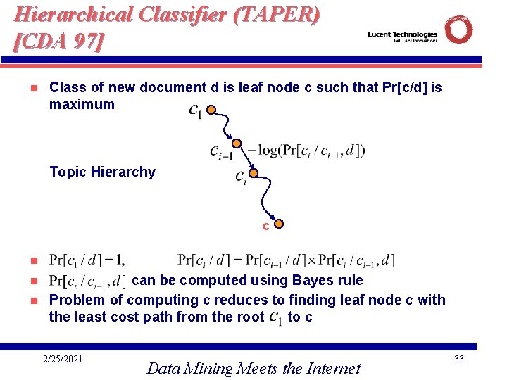 Data Mining Meets The Internet Techniques For Web