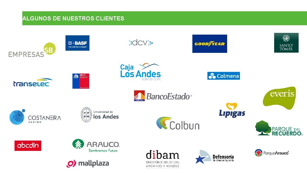 ALGUNOS DE NUESTROS CLIENTES 