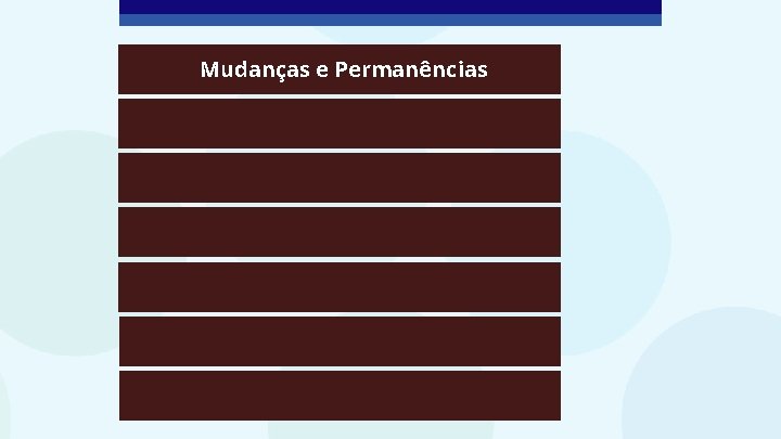 Mudanças e Permanências 