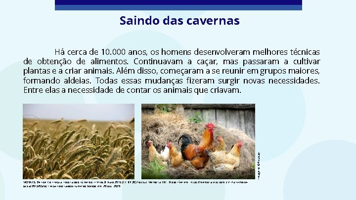 Saindo das cavernas Imagens: ©Pixabay Há cerca de 10. 000 anos, os homens desenvolveram