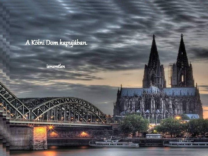 A Kölni Dom kapujában. ismeretlen 