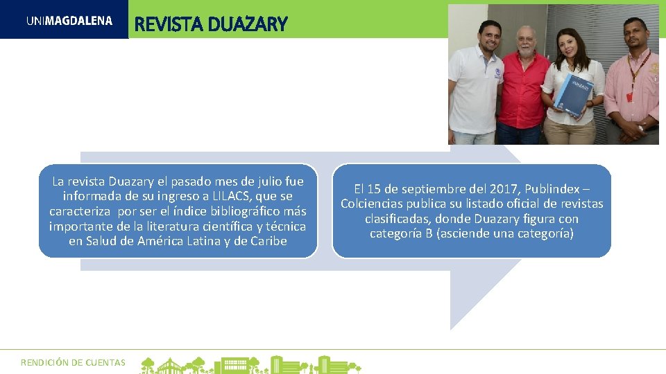REVISTA DUAZARY La revista Duazary el pasado mes de julio fue informada de su REVISTA DUAZARY La revista Duazary el pasado mes de julio fue informada de su