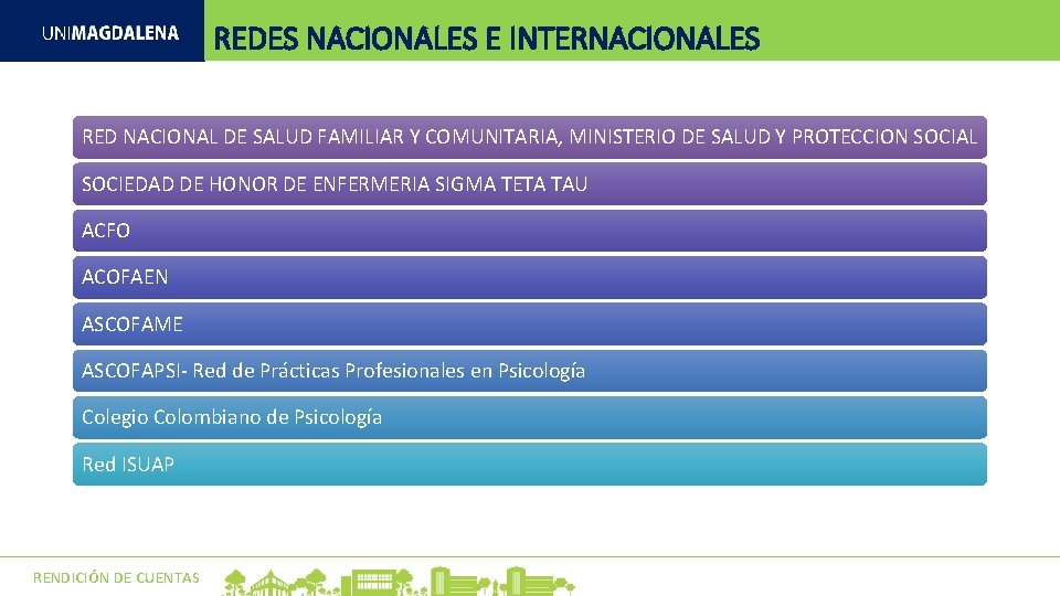 REDES NACIONALES E INTERNACIONALES RED NACIONAL DE SALUD FAMILIAR Y COMUNITARIA, MINISTERIO DE SALUD REDES NACIONALES E INTERNACIONALES RED NACIONAL DE SALUD FAMILIAR Y COMUNITARIA, MINISTERIO DE SALUD