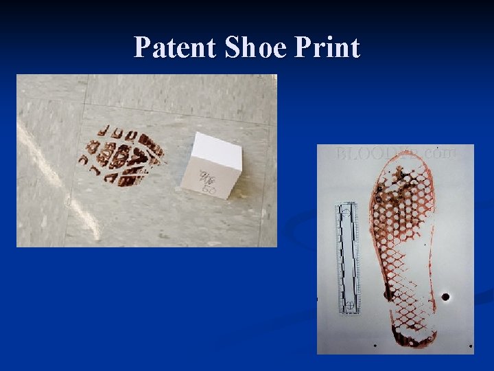 Patent Shoe Print 