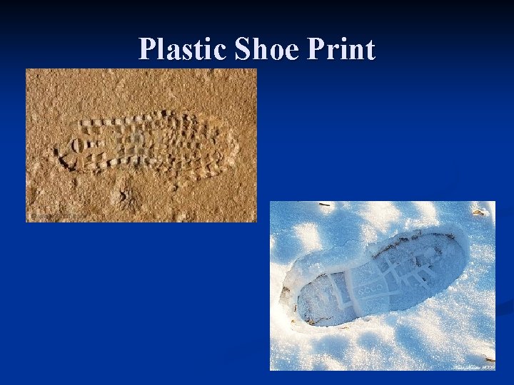 Plastic Shoe Print 