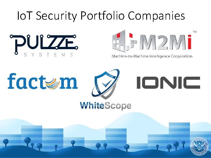 Io. T Security Portfolio Companies 
