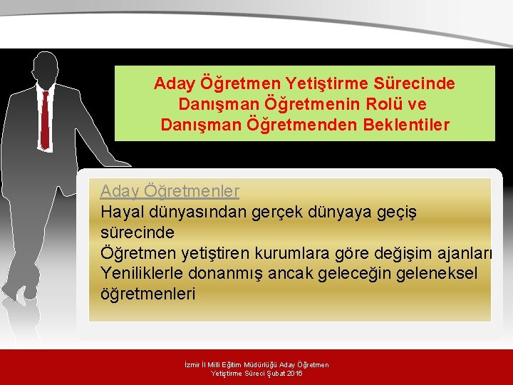 Aday Öğretmen Yetiştirme Sürecinde. Danışman Öğretmenin Rolü ve Danışman Öğretmenden Beklentiler Aday Öğretmenler Hayal