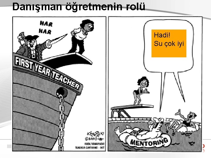 Danışman öğretmenin rolü Hadi! Su çok iyi 