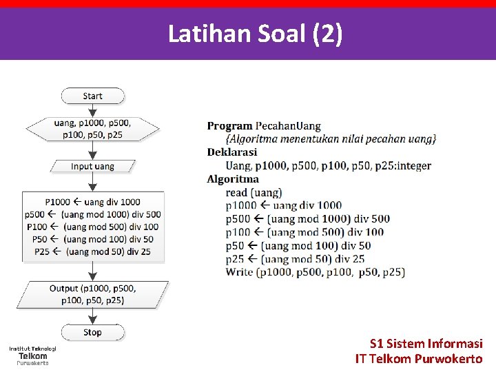 Latihan Soal (2) S 1 Sistem Informasi IT Telkom Purwokerto 