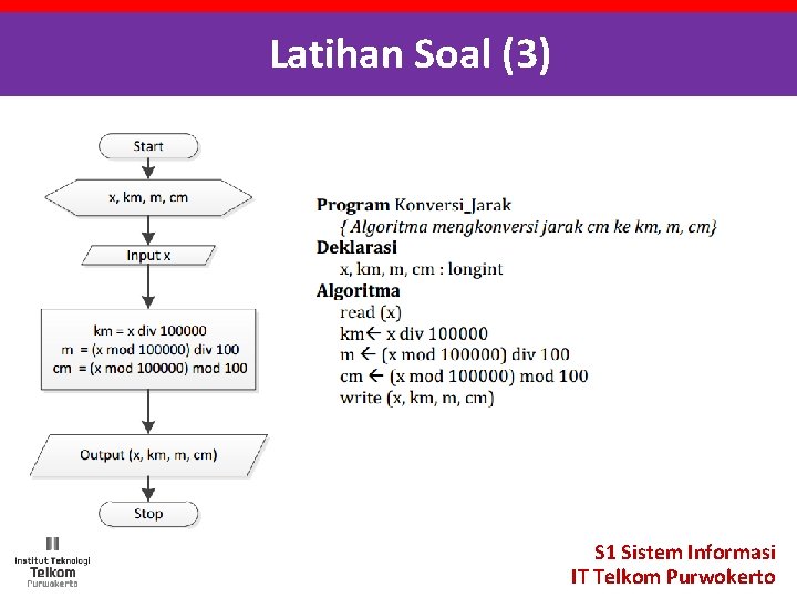 Latihan Soal (3) S 1 Sistem Informasi IT Telkom Purwokerto 