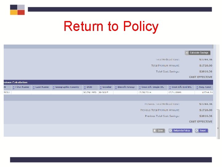 Return to Policy . Return to Policy .