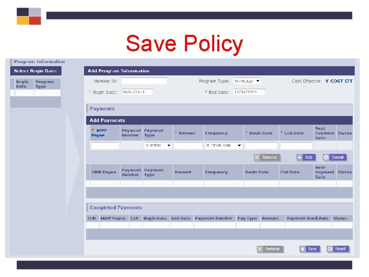 Save Policy Save Policy