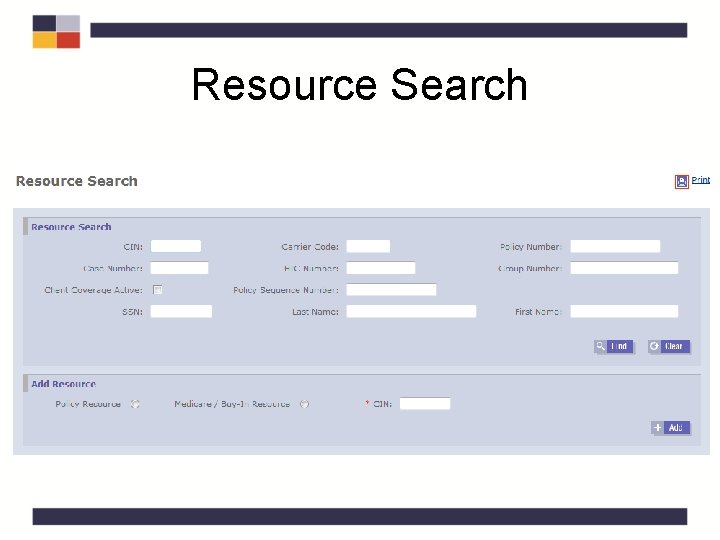 Resource Search Resource Search