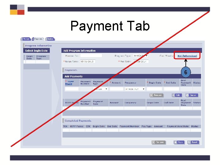 Payment Tab 6 Payment Tab 6