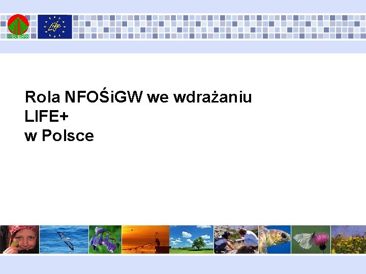 Rola NFOŚi. GW we wdrażaniu LIFE+ w Polsce 