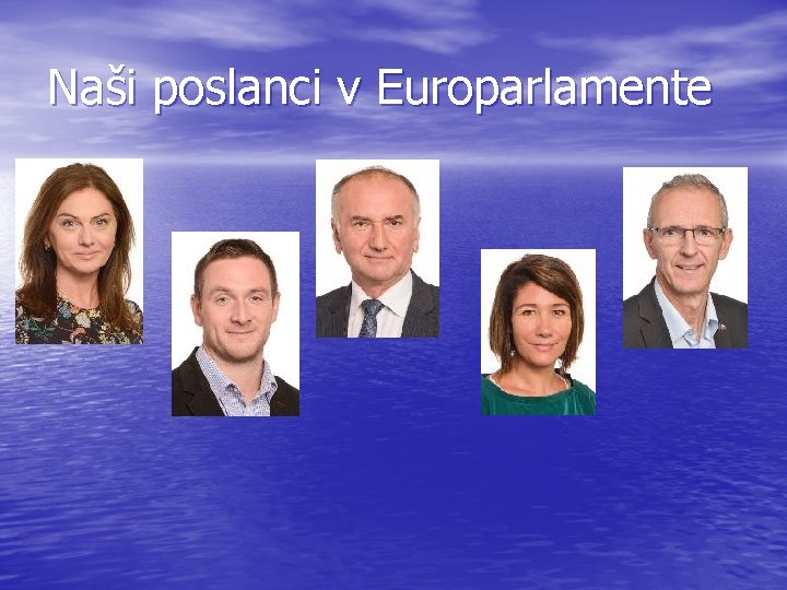 Naši poslanci v Europarlamente 