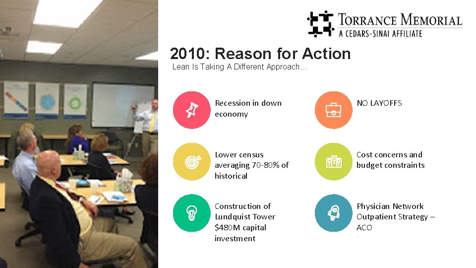 2010: Reason for Action Lean Is Taking A Different Approach… Recession in down What