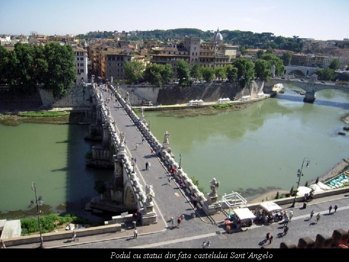 Podul cu statui din fata castelului Sant´Angelo 