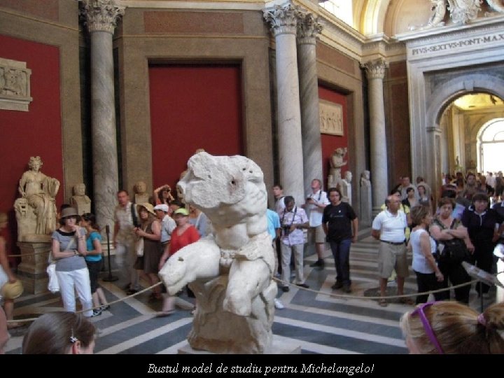 Bustul model de studiu pentru Michelangelo! 