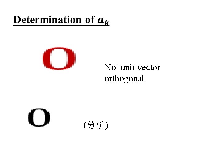  Not unit vector orthogonal (分析) 