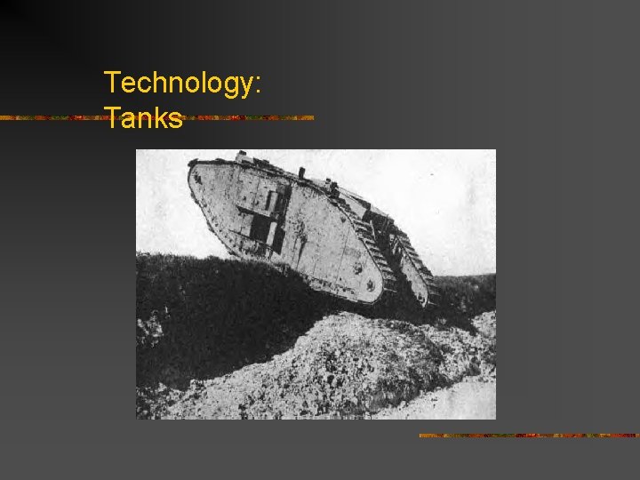 Technology: Tanks 