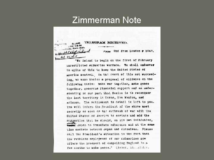 Zimmerman Note 