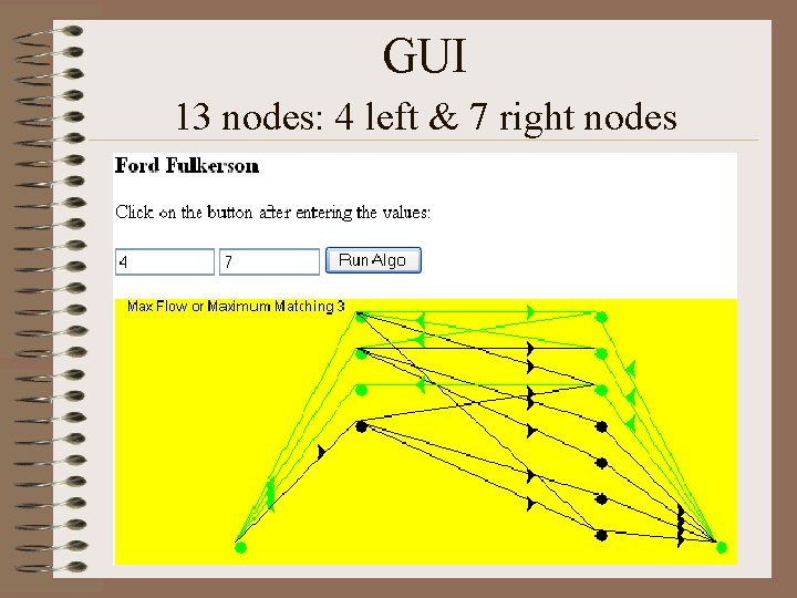 GUI 13 nodes: 4 left & 7 right nodes 