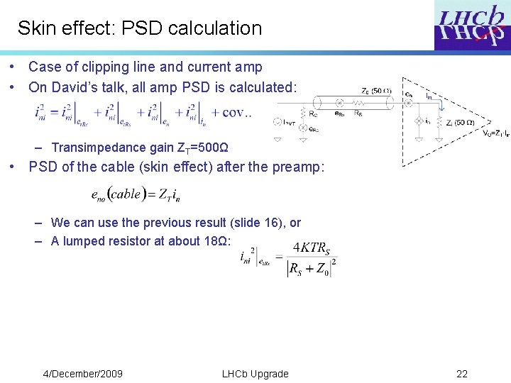 Cable Effects On Snr For Xcal Upgrade On