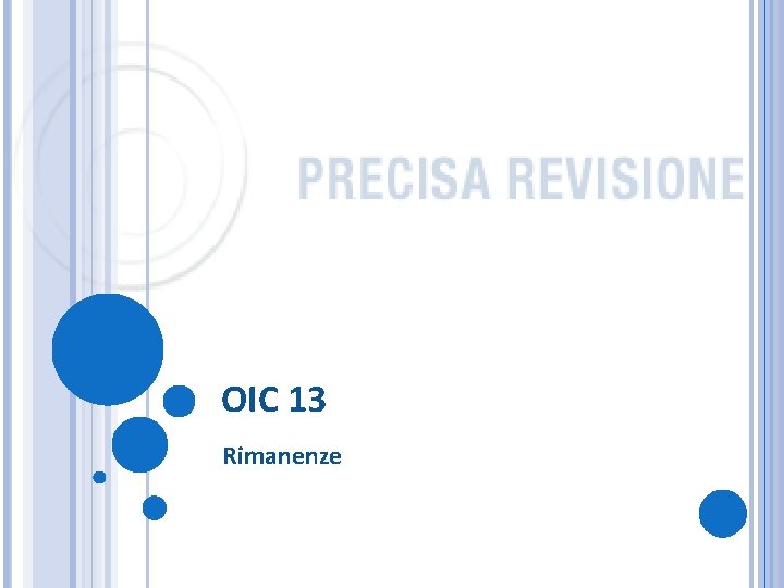 OIC 13 Rimanenze 