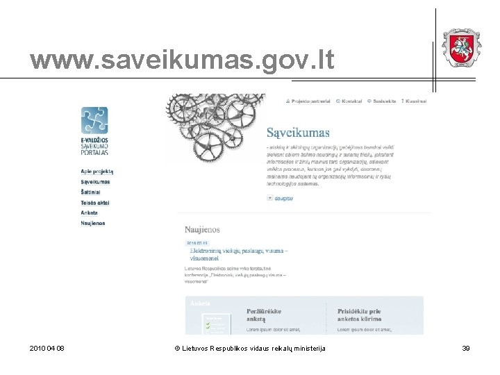 www. saveikumas. gov. lt 2010 04 08 © Lietuvos Respublikos vidaus reikalų ministerija 39