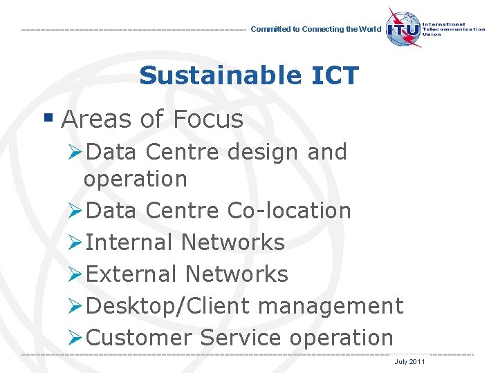 Guidelines for Environmental Sustainability Standard for the ICT