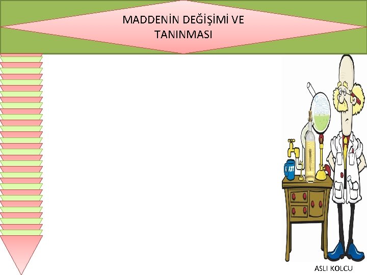 MADDENİN DEĞİŞİMİ VE TANINMASI ASLI KOLCU 