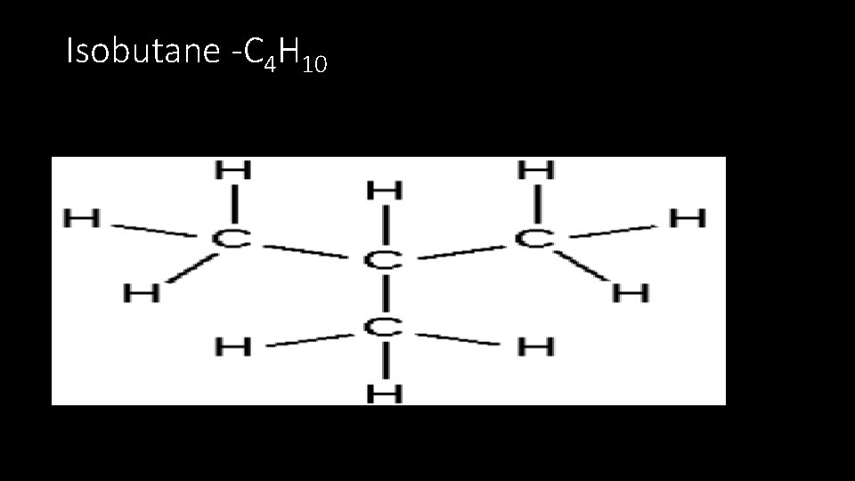 Isobutane -C 4 H 10 