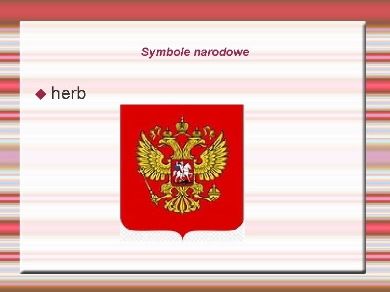 Symbole narodowe herb 