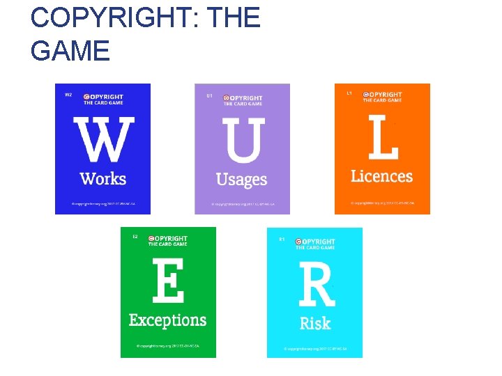 COPYRIGHT: THE GAME COPYRIGHT: THE GAME