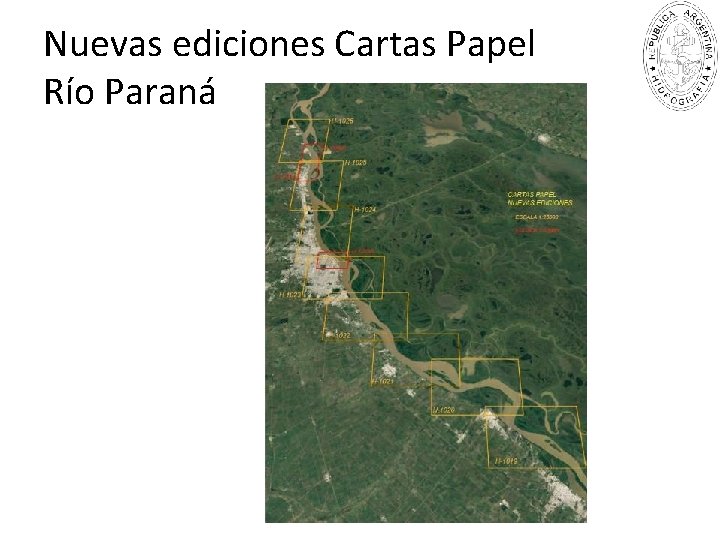 Nuevas ediciones Cartas Papel Río Paraná 