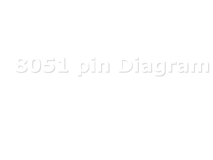 8051 pin Diagram 
