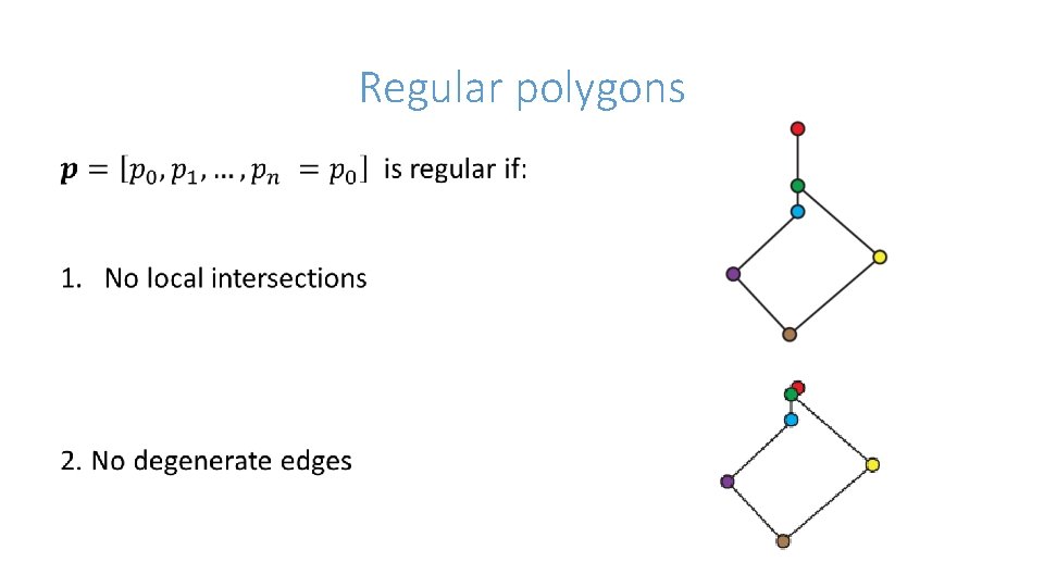 Regular polygons 