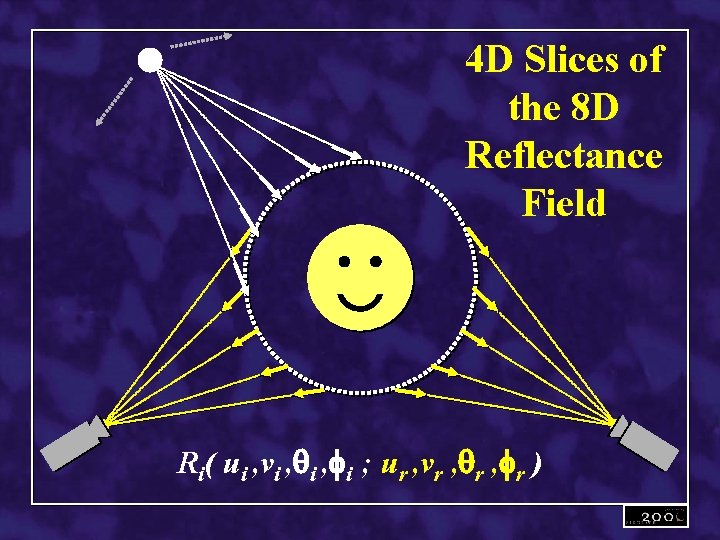 4 D Slices of the 8 D Reflectance Field Ri( ui , vi ,