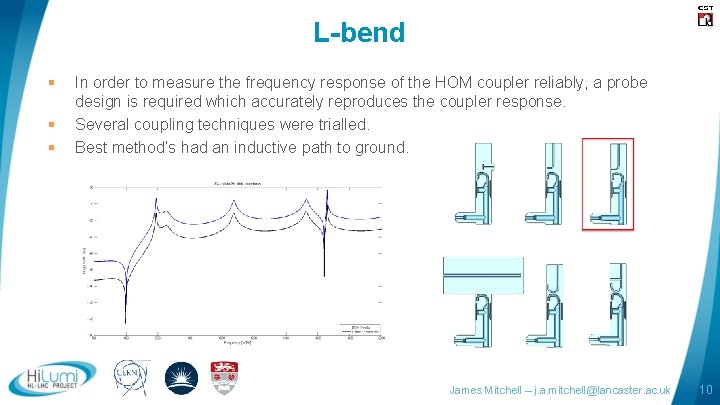 L-bend § § § In order to measure the frequency response of the HOM