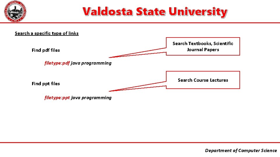 Valdosta State University Search a specific type of links Find pdf files Search Textbooks,