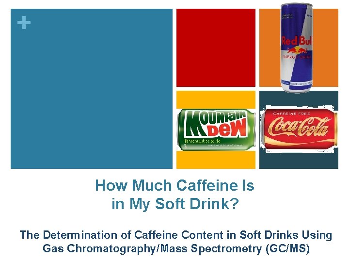 + How Much Caffeine Is in My Soft Drink? The Determination of Caffeine Content