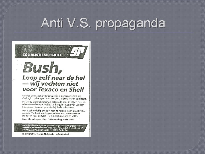 Anti V. S. propaganda 
