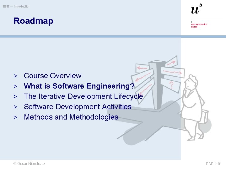 ESE — Introduction Roadmap > Course Overview > What is Software Engineering? > The