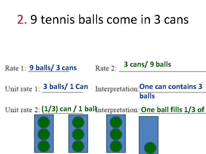 2. 9 tennis balls come in 3 cans 9 balls/ 3 cans/ 9 balls