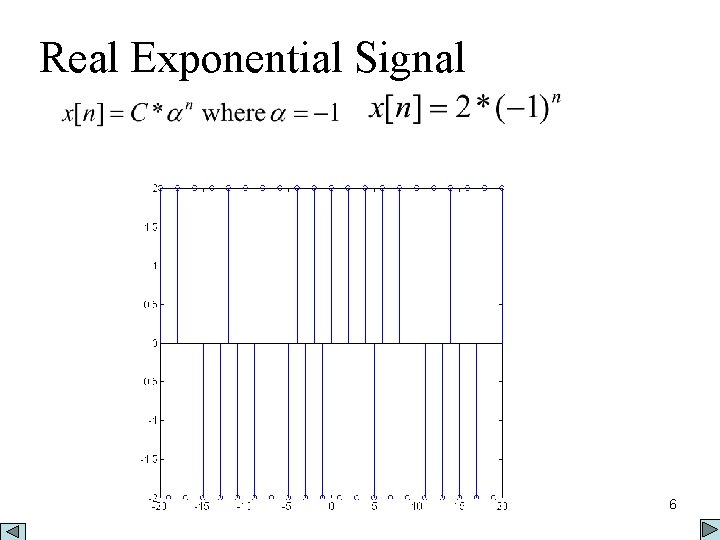 Real Exponential Signal 6 