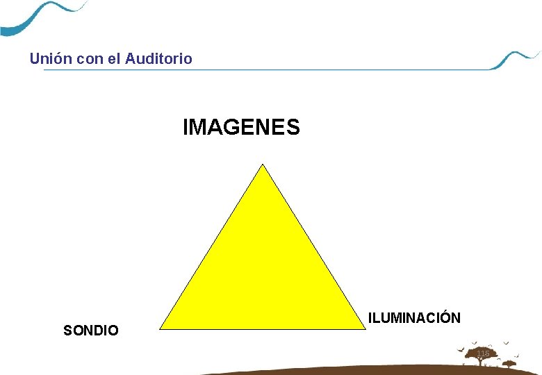 Unión con el Auditorio IMAGENES SONDIO ILUMINACIÓN 115 