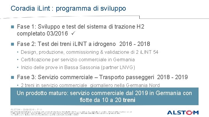 Coradia i. Lint : programma di sviluppo Fase 1: Sviluppo e test del sistema